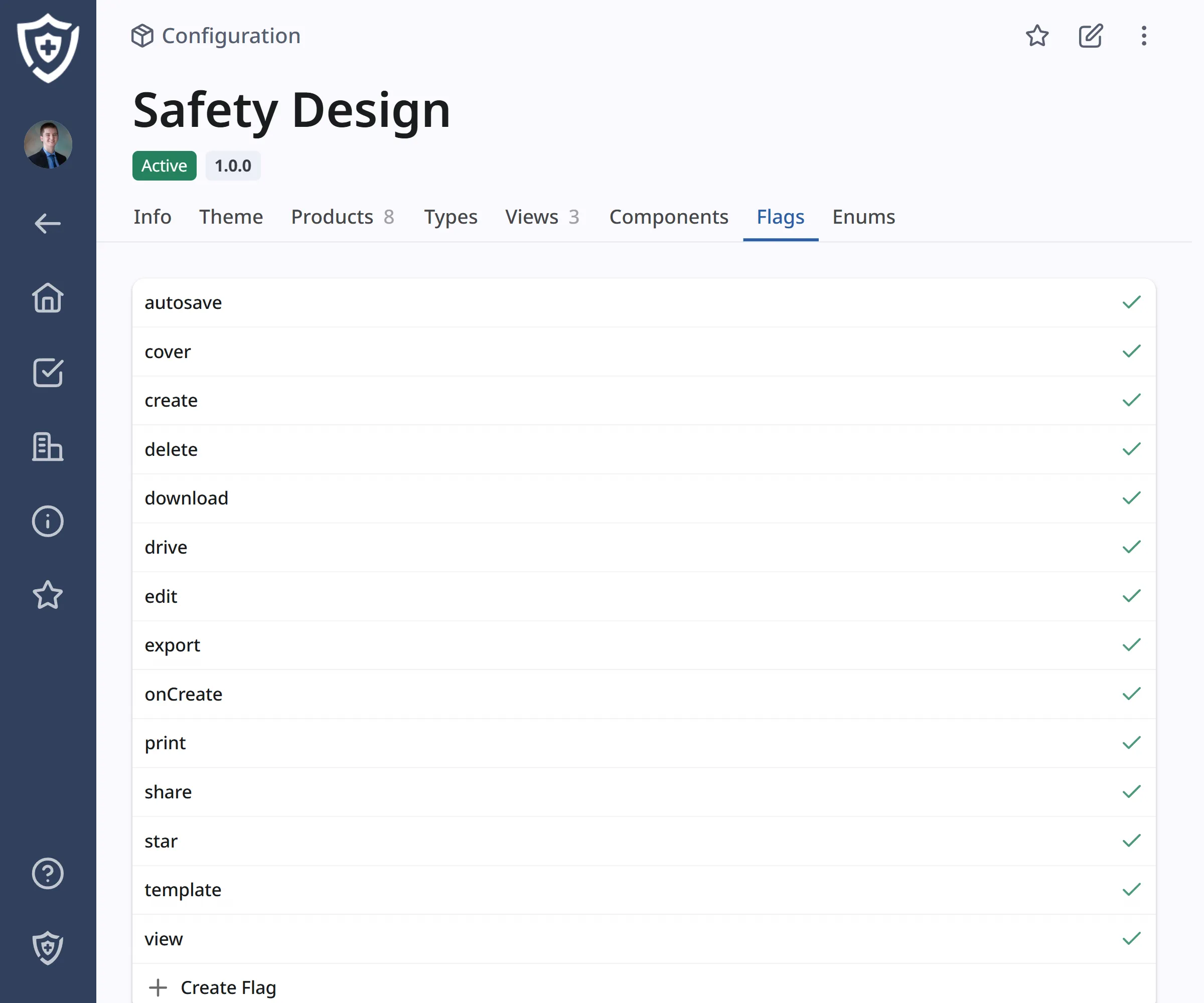 Video of permission tabs