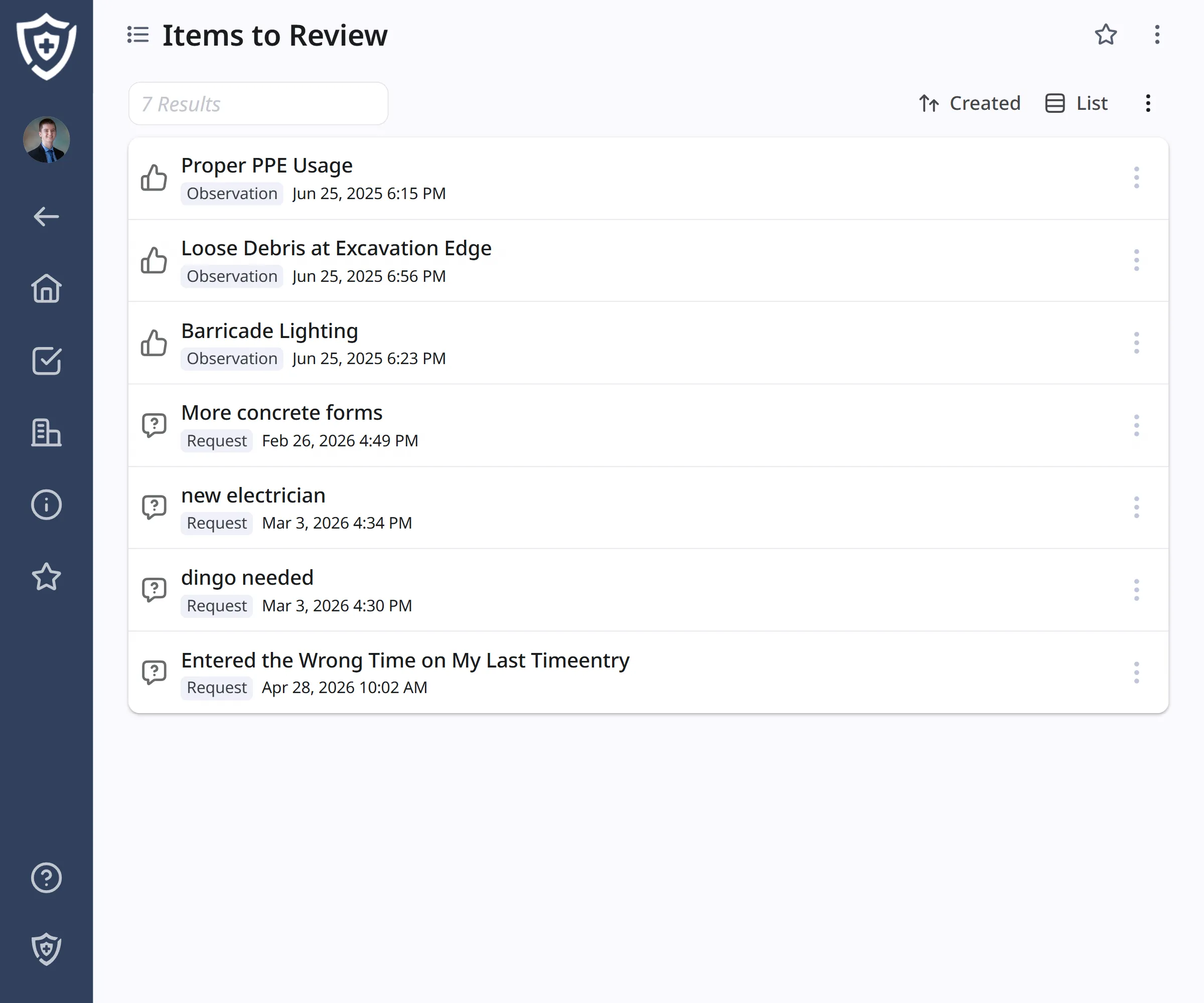 Screenshot of form builder